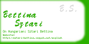 bettina sztari business card